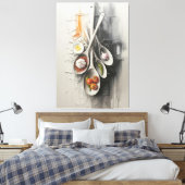 Smaaknuances in Stilte Canvas Afdruk (Insitu (Slaapkamer))