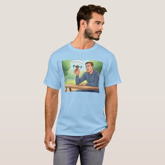 Smaakt als Chicken mannen blauw T-shirt (Voorkant volledig)