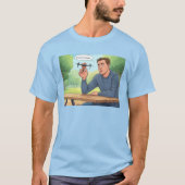 Smaakt als Chicken mannen blauw T-shirt (Voorkant)