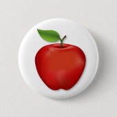 Smaakt Als Herfst Rode Lekkere Appel Ronde Button 5,7 Cm (Voorkant)