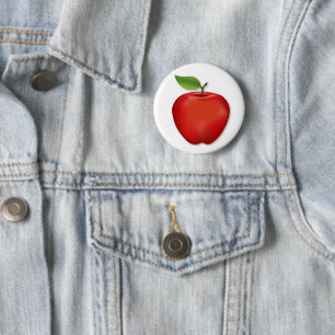 Smaakt Als Herfst Rode Lekkere Appel  Ronde Button 5,7 Cm