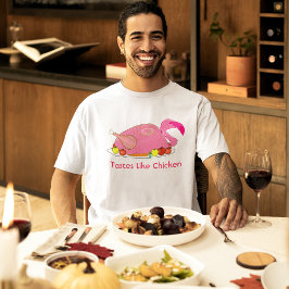 Smaakt Als Kip Grappige Flamingo T-shirt