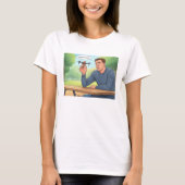 Smaakt als kip vrouwen witte T-shirt (Voorkant)