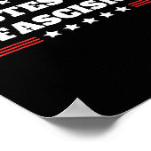 Smaakt naar fascisme Immigratie Raid Rel Protest  Poster (Hoek)