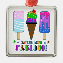 Smaakt naar vrijheid - LGBTQ+ gelijkheid Metalen Ornament