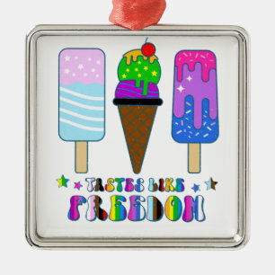 Smaakt naar vrijheid - LGBTQ+ gelijkheid Metalen Ornament