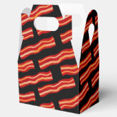 Smaakvolle baconreepjes patroon bedankdoosjes (Geopend)