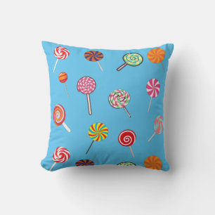Smaakvolle Lolly Snoep Patroon Kussen