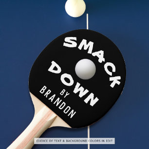SMACK DOORDAT NAAM Editable Black Tafeltennisbatje