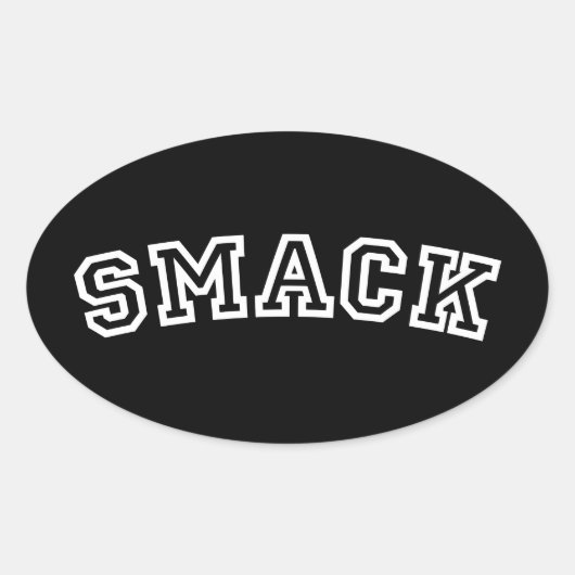 SMACK OVALE STICKER (Voorkant)