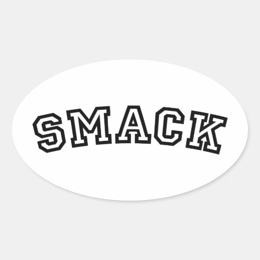 SMACK OVALE STICKER (Voorkant)
