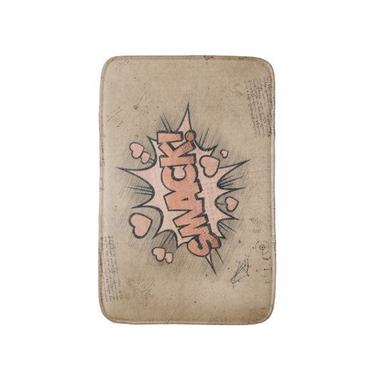 SMACK! stripboek Steampunk Pop Badmat (Voorkant Verticaal)