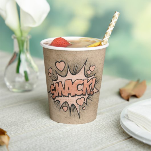 SMACK! stripboek Steampunk Pop Papieren Bekers (Insitu)
