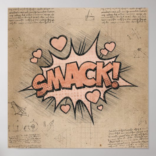 SMACK! stripboek Steampunk Pop Poster (Voorkant)