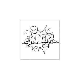 SMACK!  stripboek Steampunk Pop Rubberstempel