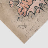 SMACK!  stripboek Steampunk Pop Tissuepapier (Detail)