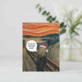 Smak de AntiKerstkaart van de Schreeuw Feestdagenkaart (Staand voorkant)