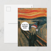 Smak de AntiKerstkaart van de Schreeuw Feestdagenkaart (Voorkant / Achterkant)