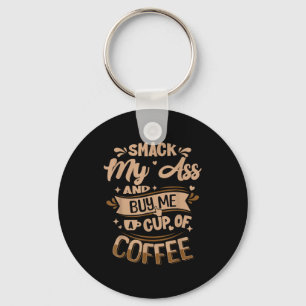 Smak mijn en koop een kopje koffie voor me sleutelhanger