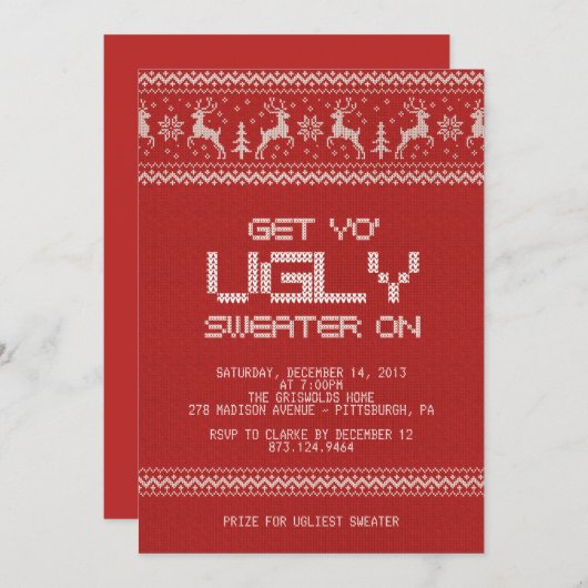 smakelaar kerstfeest kaart (Voorkant / Achterkant)