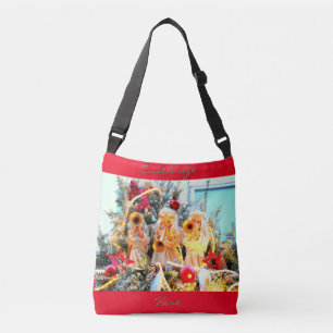 smakelaar voor kerst angels crossbody tas