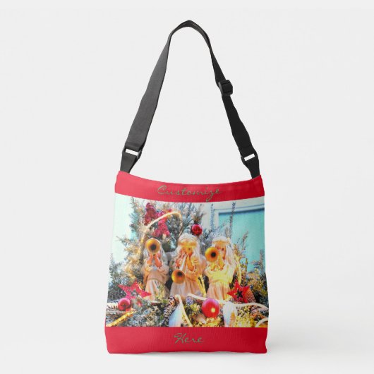 smakelaar voor kerst angels crossbody tas (Voorkant)