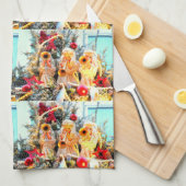 smakelaar voor kerst angels theedoek (Quarter Fold)