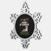 smakelaarster voor kerst tin sneeuwvlok ornament (Rechts)