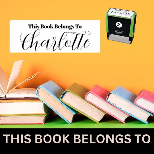 Smakelijk Dit Boek Hoort Bij Meisjesnaam  Zelfinktende Stempel