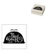 Smakelijk eten rubberstempel (Gestempeld)