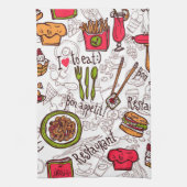 Smakelijk eten  theedoek (Verticaal)