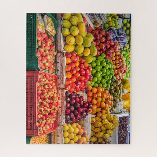 Smakelijk Fruitkraamassortiment Legpuzzel (Verticaal)