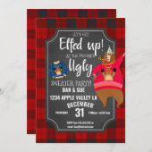 smakelijk jumper kerstfeest kaart (Voorkant / Achterkant)