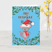 smakelijk kerstfeest met kermis kaart (Gele Bloem)