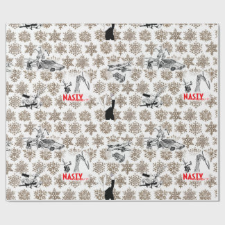 Smakelijk konijnenkerstthema: wrapppapier! cadeaupapier