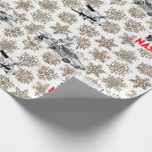 Smakelijk konijnenkerstthema: wrapppapier! cadeaupapier (Hoek)