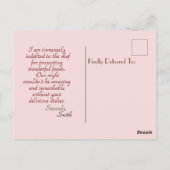 Smakelijk voedsel briefkaart (Achterkant)