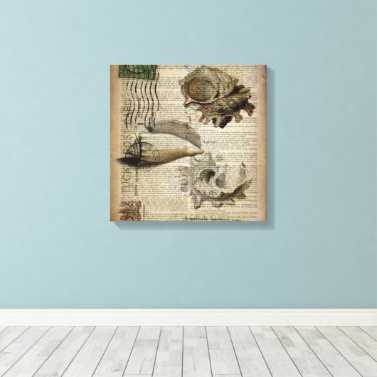 smakelijk woordenboek print modern seashell (Insitu (Houten vloer))