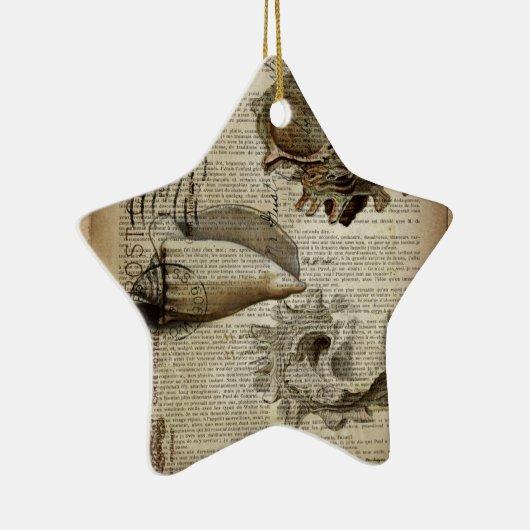 smakelijk woordenboek print modern  seashell keramisch ornament (Rechts)