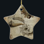 smakelijk woordenboek print modern  seashell keramisch ornament<br><div class="desc">het beachy woordenboek drukt moderne  seashell home accessoires af .</div>