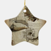 smakelijk woordenboek print modern  seashell keramisch ornament (Voorkant)