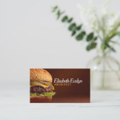 Smakelijke Burger Delight g456 Visitekaartje (Staand voorkant)