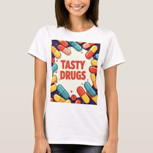 Smakelijke Drugs T-shirt (Voorkant)
