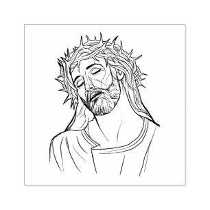 Smakelijke Jezus Kroon van Thorns Rubberstempel
