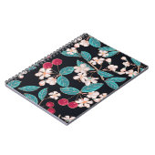 Smakelijke kersen. Naadloze achtergrond van een Notitieboek (Linkerzijde)