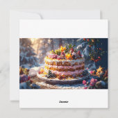 SMAKELIJKE KERST FEESTDAGENKAART (Achterkant)