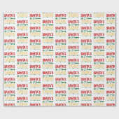 Smakelijke kerstman met spion cadeaupapier (Vlak)