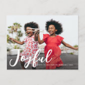 smakelijke moderne kerstfeestdag - visitekaartje briefkaart (Voorkant)