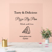 Smakelijke pizza restaurant cafe gemaakt met liefd acryl bord (Huwelijk)