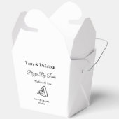 Smakelijke pizza restaurant cafe gemaakt met liefd bedankdoosjes (Open)